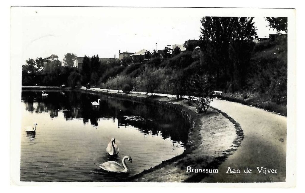 Brunssum - Aan de Vijver, Verzamelen, Verzenden, 1940 tot 1960, Gelopen, Limburg
