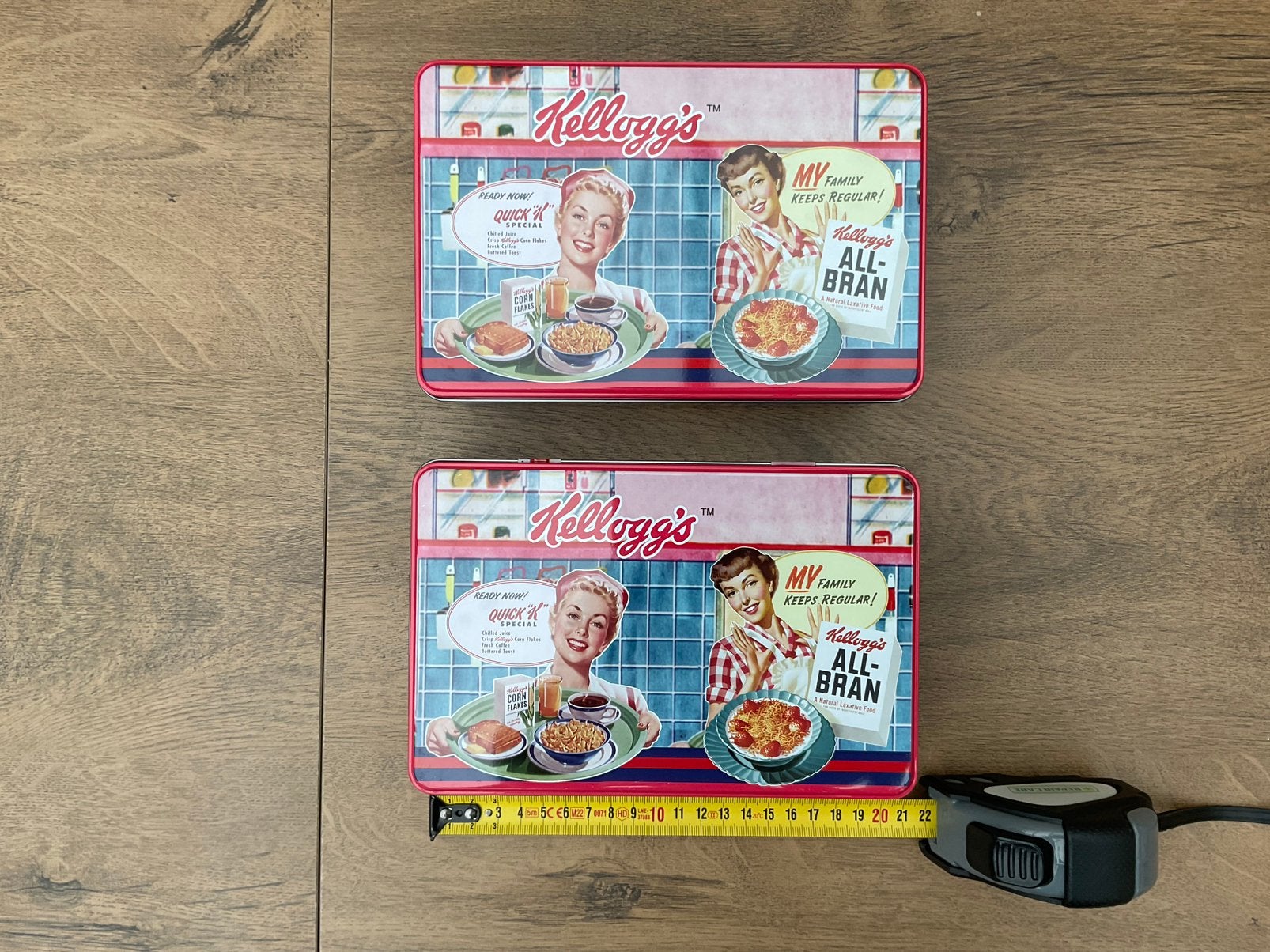 2 zgan, niet kapot, Kellogg’s All-bran blikken, Ophalen, Zo goed als nieuw, Overige