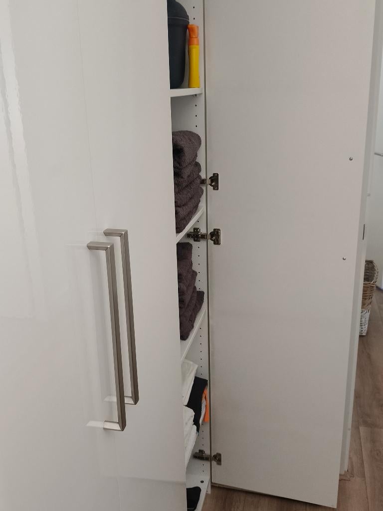 Pax Kastdeuren wit hoogglans, Ophalen, Gebruikt, 200 cm of meer, 50 tot 100 cm