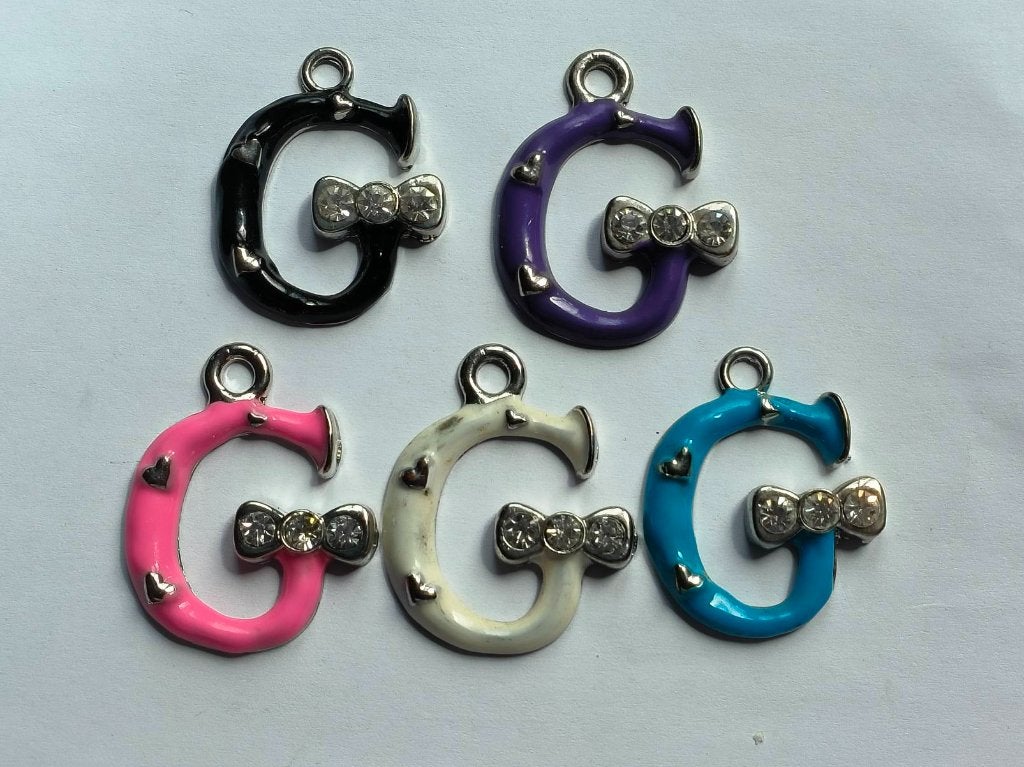 Metalen letter G, Overige thema's, Nieuw, Knutselmateriaal, Meerkleurig