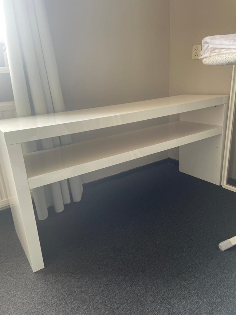IKEA LACK sidetable hoogglans wit - 140x40x65 cm, Huis en Inrichting, Tafels | Sidetables, Ophalen, Overige materialen, Gebruikt