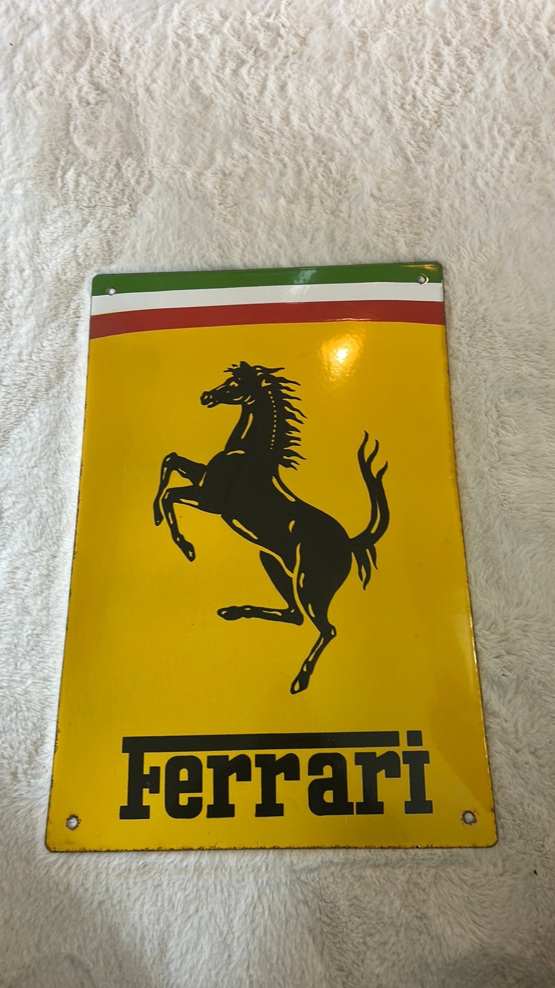 Ferrari plaat, Ophalen of Verzenden, Zo goed als nieuw, Auto's