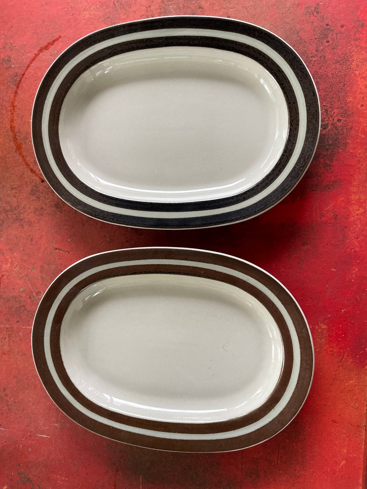 2 Arabia Karelia Ovale Schalen - Vintage Servies, Ophalen of Verzenden