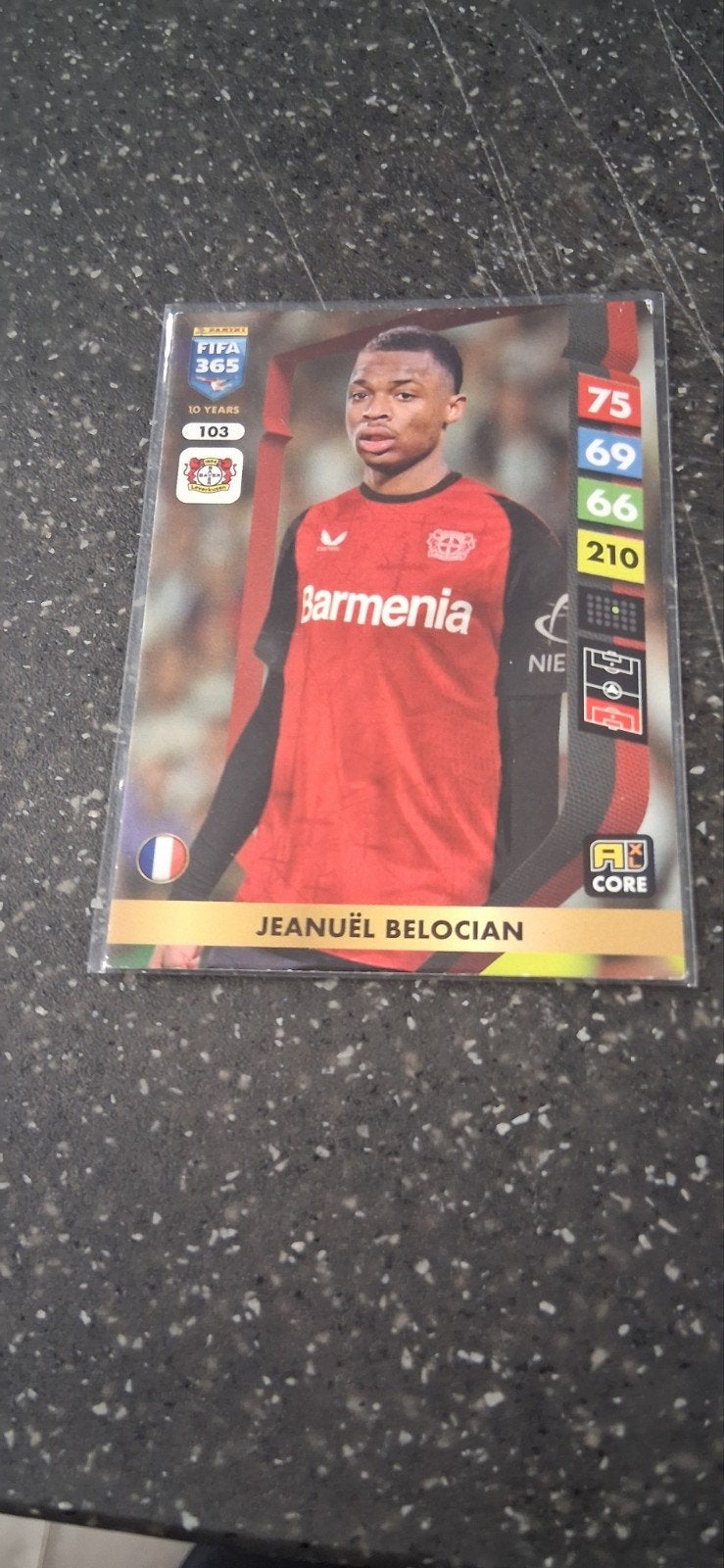 FIFA 365 Panini Adrenalyn XL Jeanuël Belocian kaart