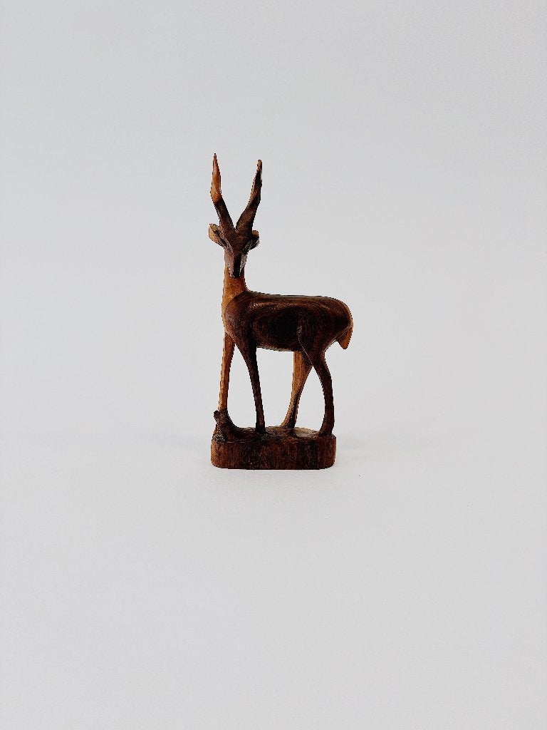 VINTAGE HOUTEN BEELD | HERTJES, Ophalen of Verzenden