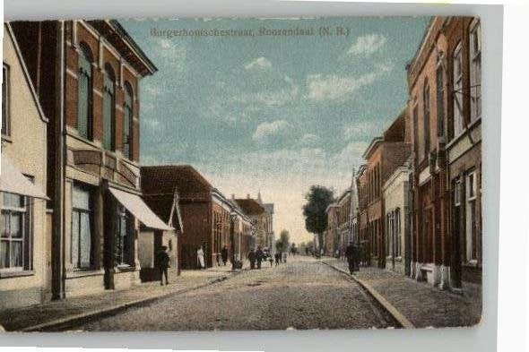Roosendaal Burgerhoutschestraat st 1918 militair gelopen, Verzenden, Voor 1920, Gelopen, Noord-Brabant