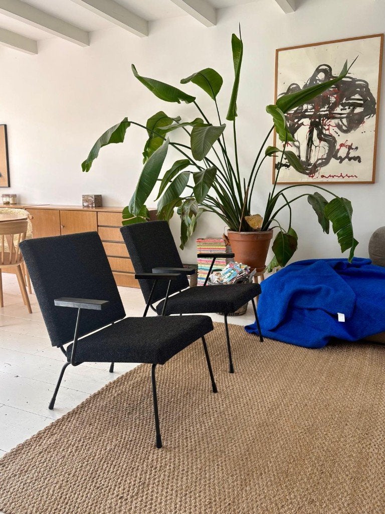 Twee Gispen 1407, nieuw gestoffeerd (Kvadrat), Ophalen, Twee, Zo goed als nieuw, Stof