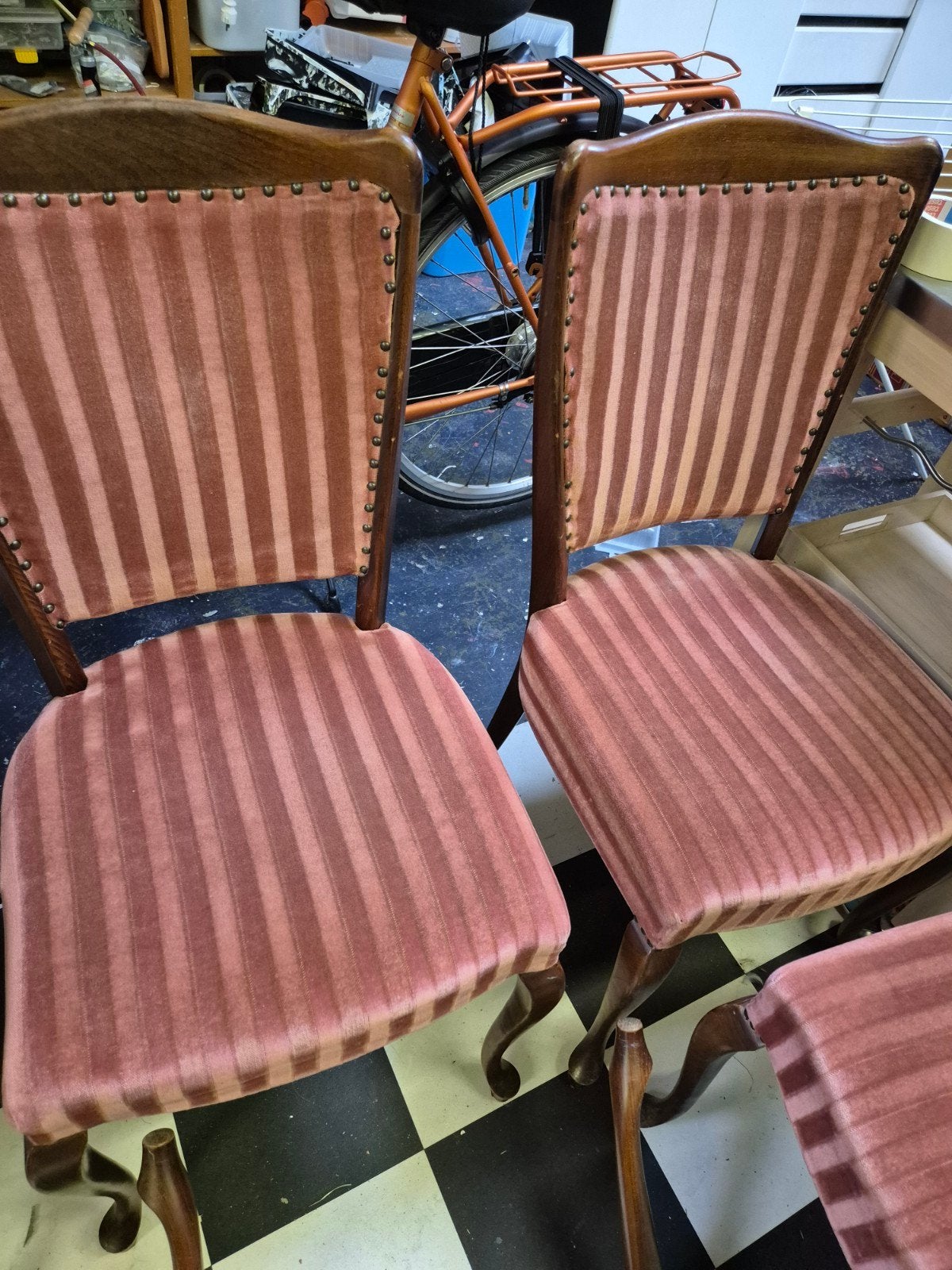 Set van 4 Antieke Eetkamerstoelen - Opknapper, Ophalen