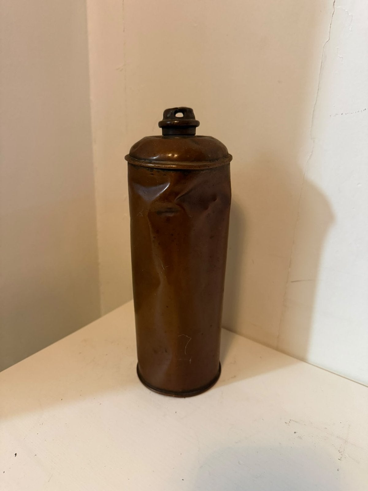 Antieke Koperen Fles - Decoratief Stuk, Ophalen of Verzenden