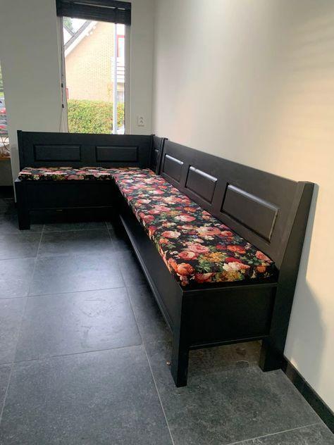 klepbank halbank klapbank keukenbank met bergruimte, Antiek en Kunst, Antiek | Meubels | Stoelen en Banken, Verzenden