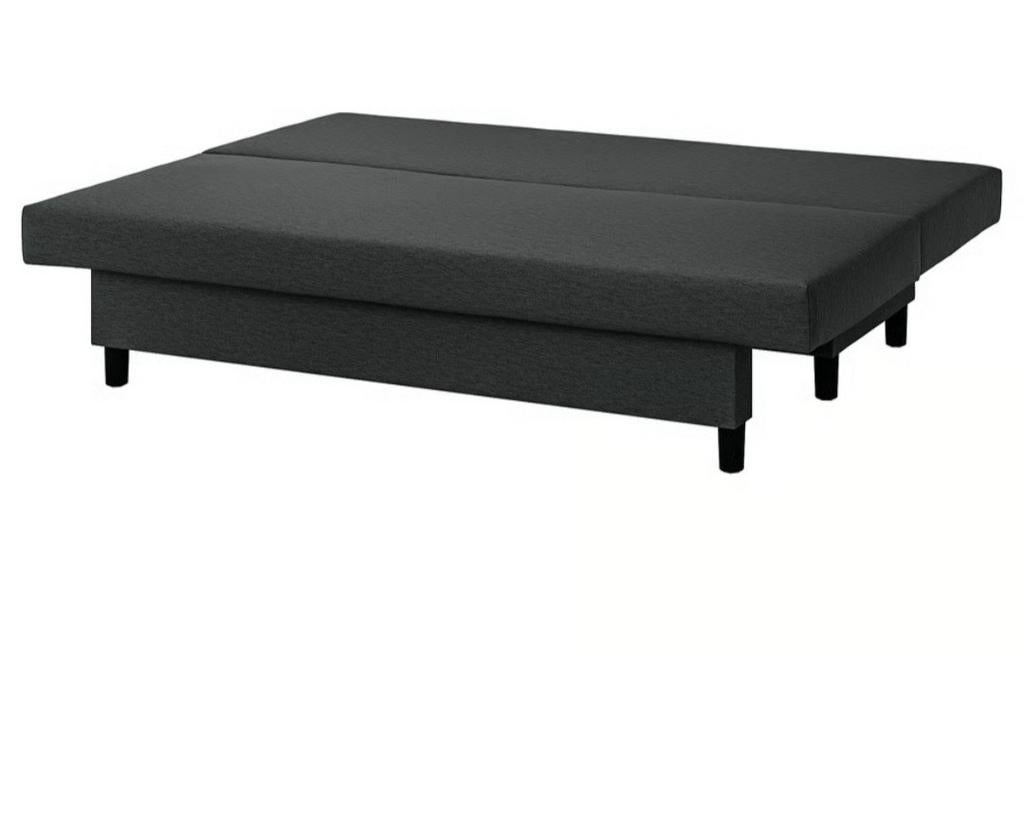 IKEA Driezits Slaapbank - Zo goed als nieuw, Ophalen of Verzenden, Zo goed als nieuw, Tweepersoons, Grijs