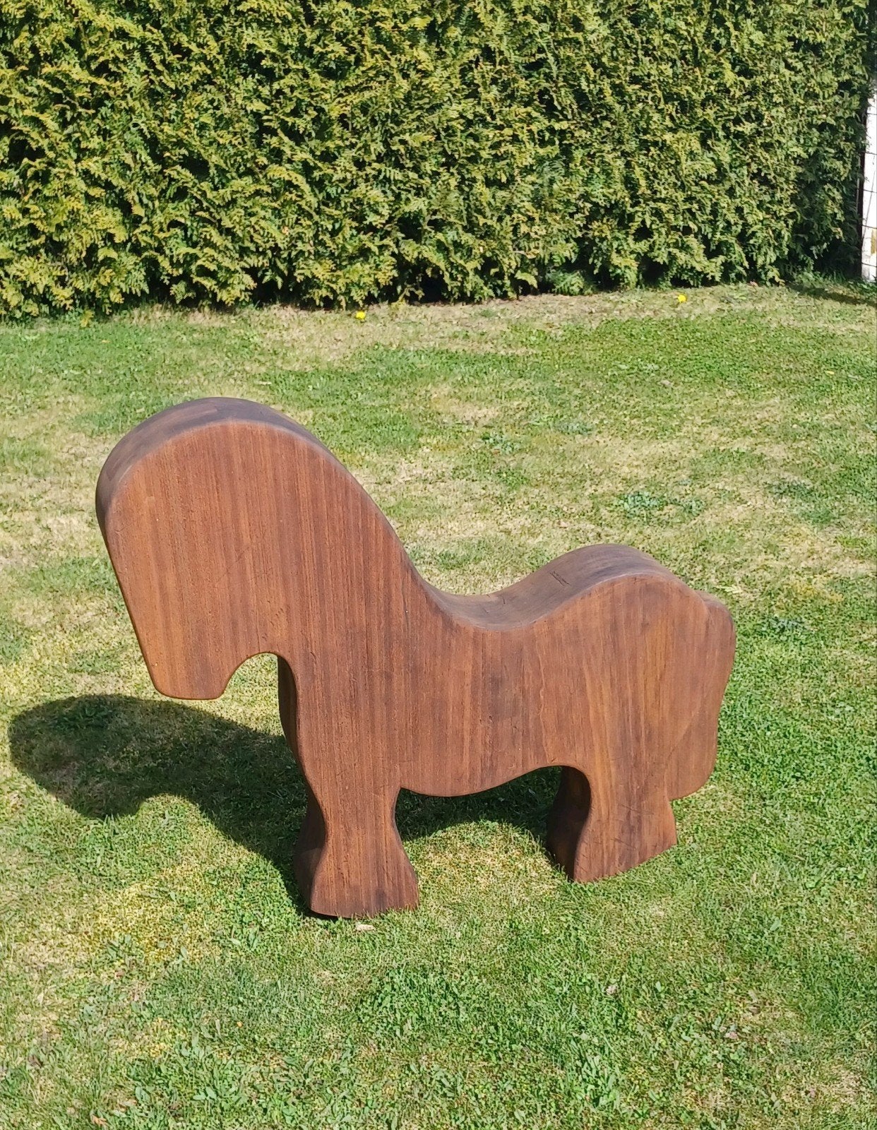 Houten paard 46cm hoog, Ophalen, Zo goed als nieuw