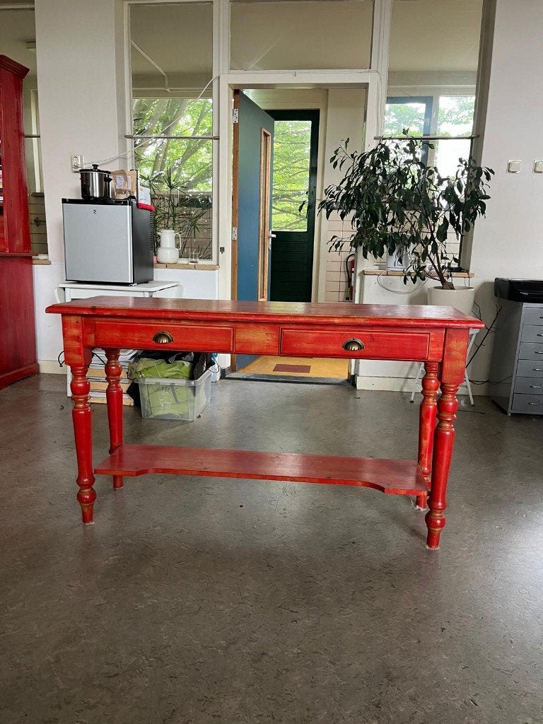 Sidetable, Ophalen, 100 tot 150 cm, Zo goed als nieuw, 25 tot 50 cm