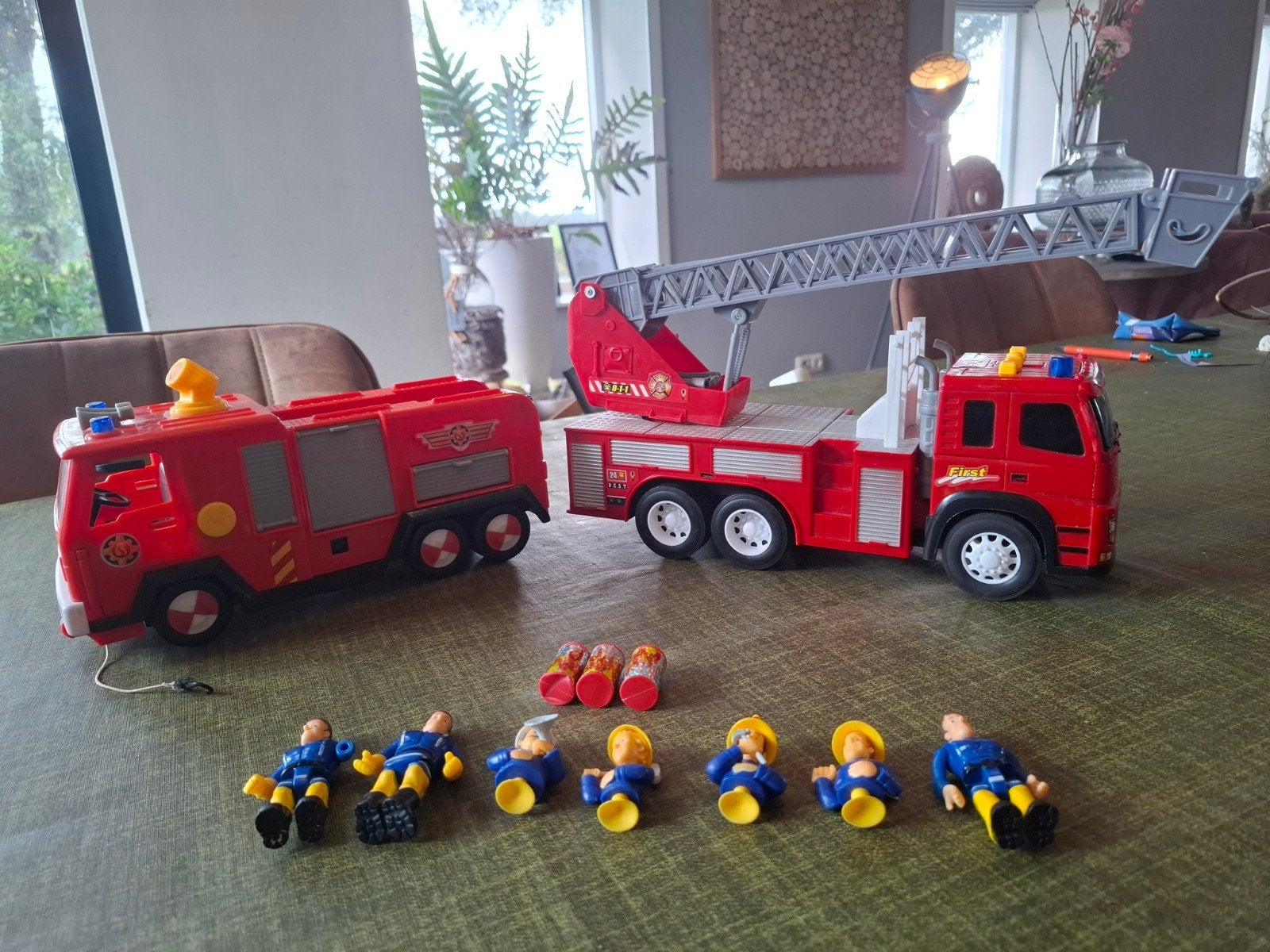 Brandweerman Sam speelgoedset - Brandweerwagens & figuren, Ophalen of Verzenden, Gebruikt, Jongen of Meisje