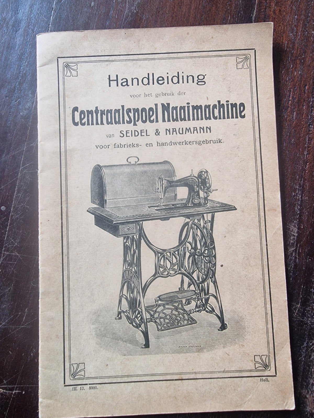 Handleiding Centraalspoel Naaimachine Seidel & Naumann, Ophalen of Verzenden, Gelezen, Overige onderwerpen, Seidel & Naumann