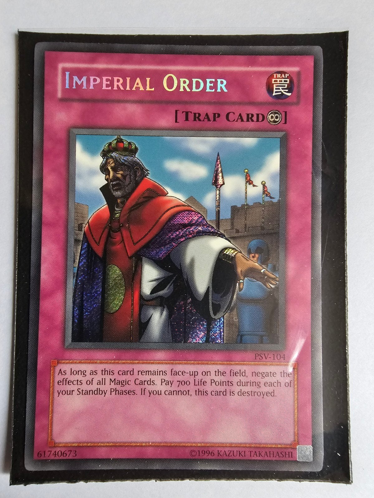 Yu-Gi-Oh! Imperial Order PSV-104 Trap Card - Graded, Verzenden, Zo goed als nieuw, Losse kaart, Foil