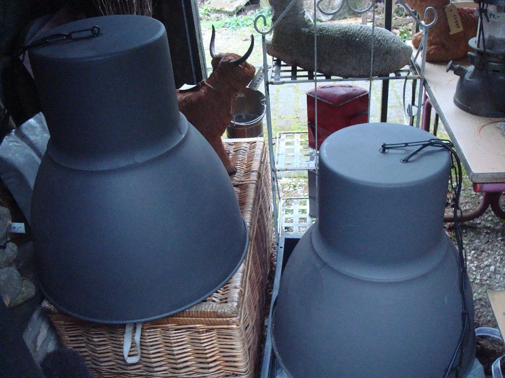 KOOPJE 2  industriele lampen metaal, Ophalen