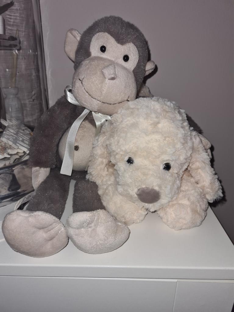Riviera maison max en louis aap en hond knuffel, Ophalen of Verzenden, Zo goed als nieuw, Hond