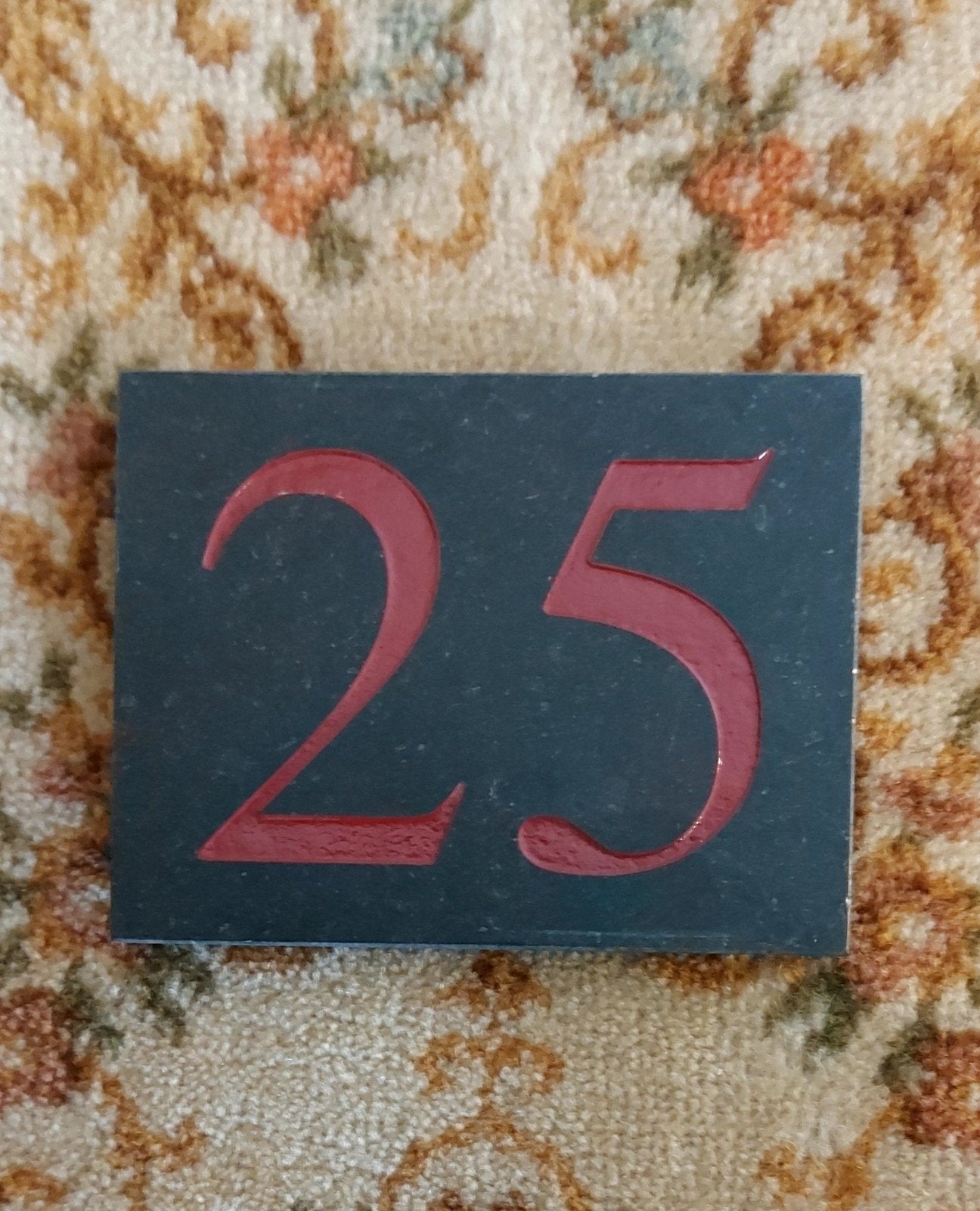 Nieuw! Huisnummer 25 Belgisch hartsteen, Ophalen of Verzenden