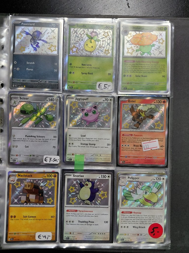 Baby Shiney's Paldean Fates, Ophalen of Verzenden, Zo goed als nieuw, Meerdere kaarten, Foil