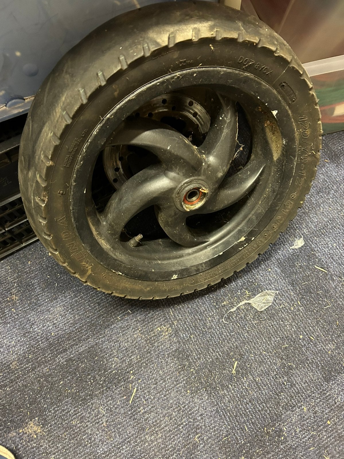 Voorwiel Piaggio Fly/Derbi Boulevard, Ophalen of Verzenden, Gebruikt, Overige typen