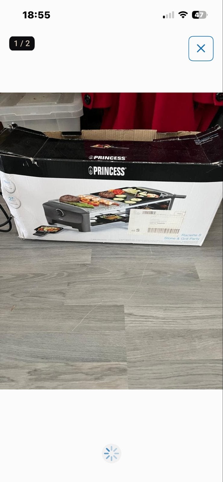 Princess Raclette 8 Stone & Grill Party, Witgoed en Apparatuur, Ophalen of Verzenden, Gebruikt, 8 personen of meer
