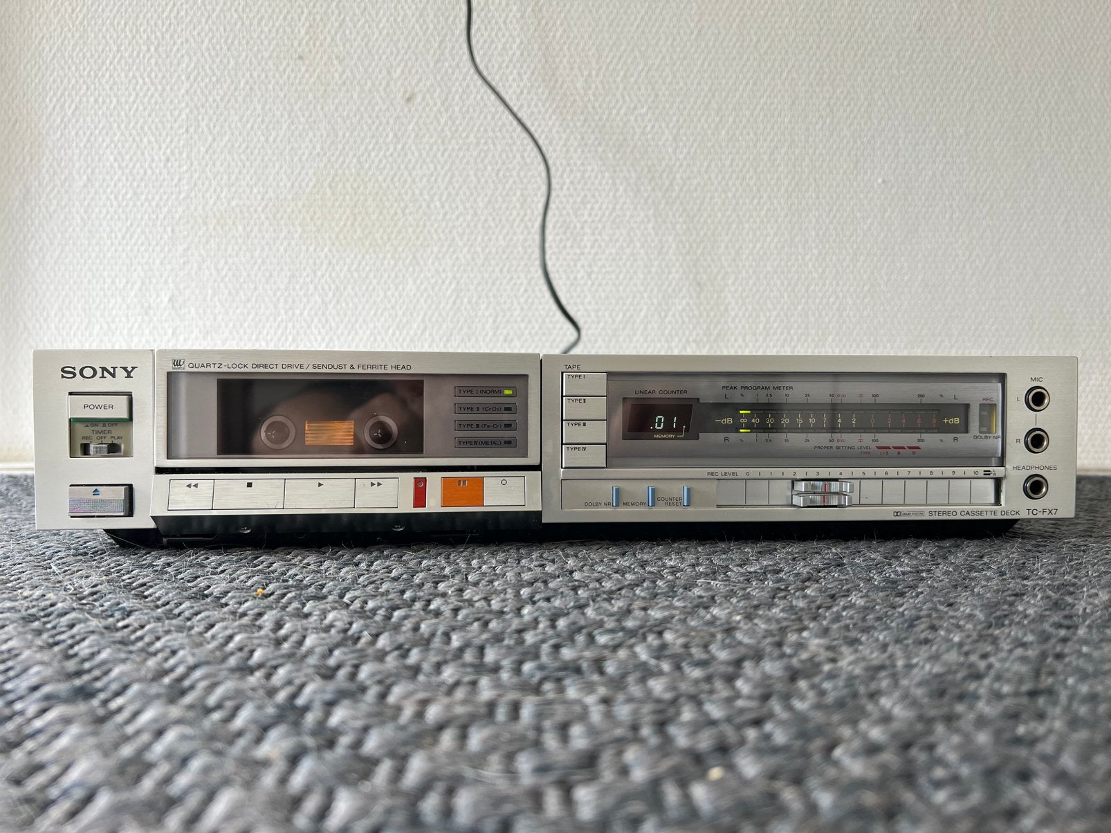 Sony TC-FX7, Ophalen of Verzenden, Enkel, Sony, Tape counter