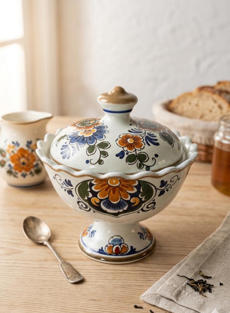 Delft Polychrome schaaltje, Antiek en Kunst, Antiek | Keramiek en Aardewerk, Verzenden