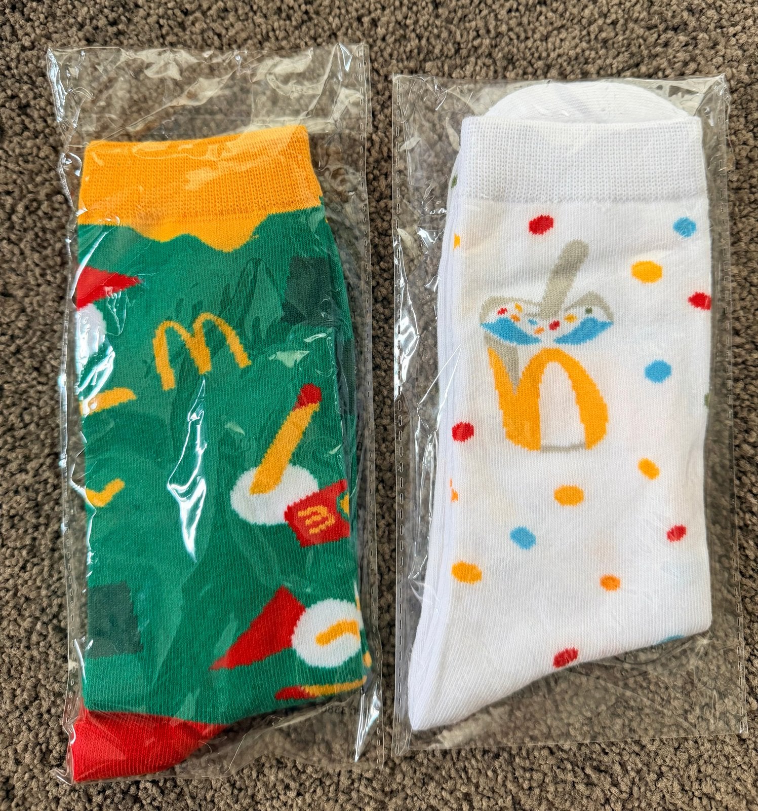 2 paar nieuwe McDonald's sokken, maat 39-42 - Uniek!, Verzamelen, Ophalen of Verzenden, Nieuw