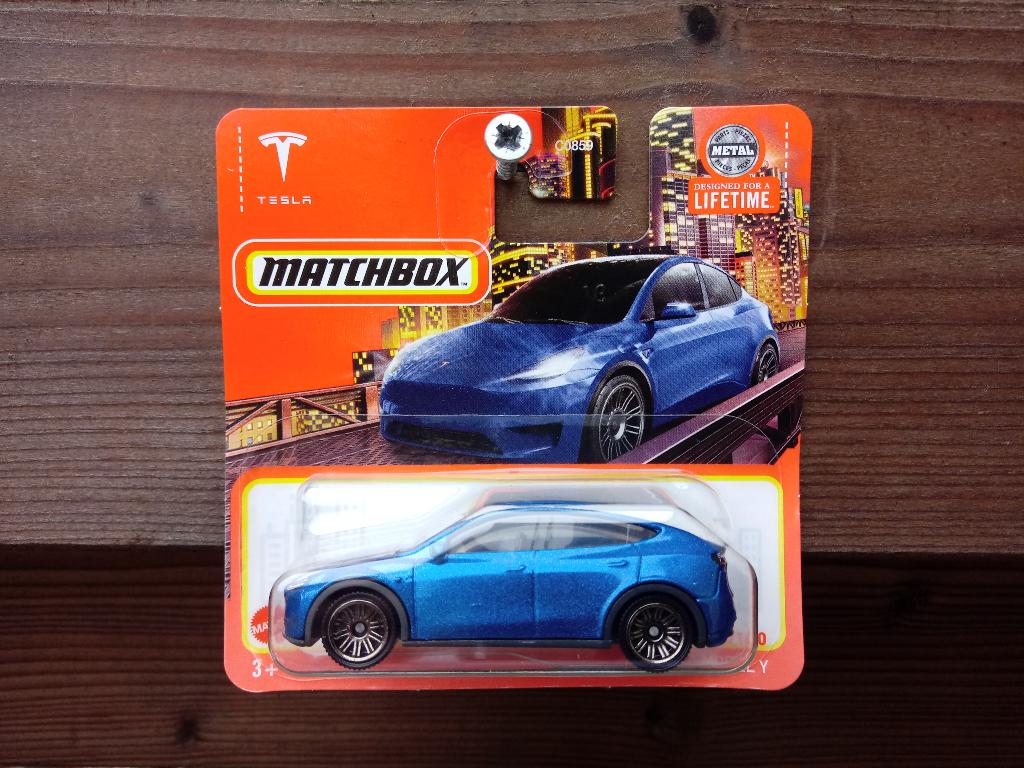 Tesla Model Y Matchbox, Hobby en Vrije tijd, Modelauto's | Overige schalen, Ophalen, Nieuw, Auto