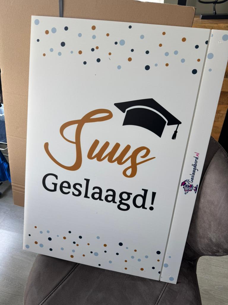 Geslaagdbord “Suus”, Ophalen, Nieuw, Overige typen