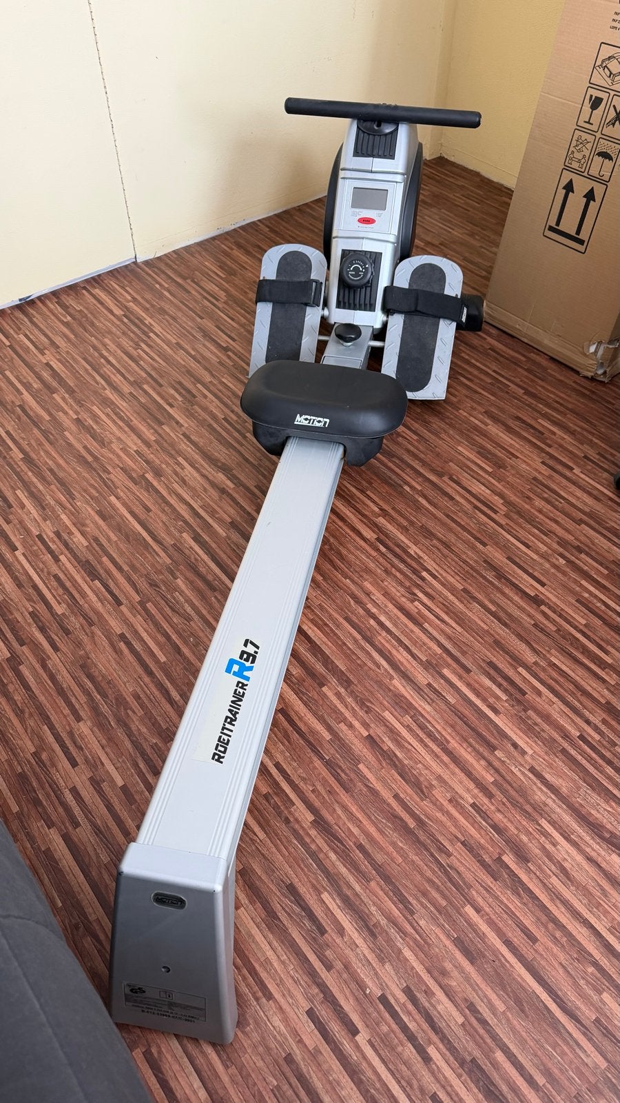Opklapbare Roeitrainer R9.7 - Compact en Compleet, Sport en Fitness, Ophalen, Gebruikt, Benen, Metaal