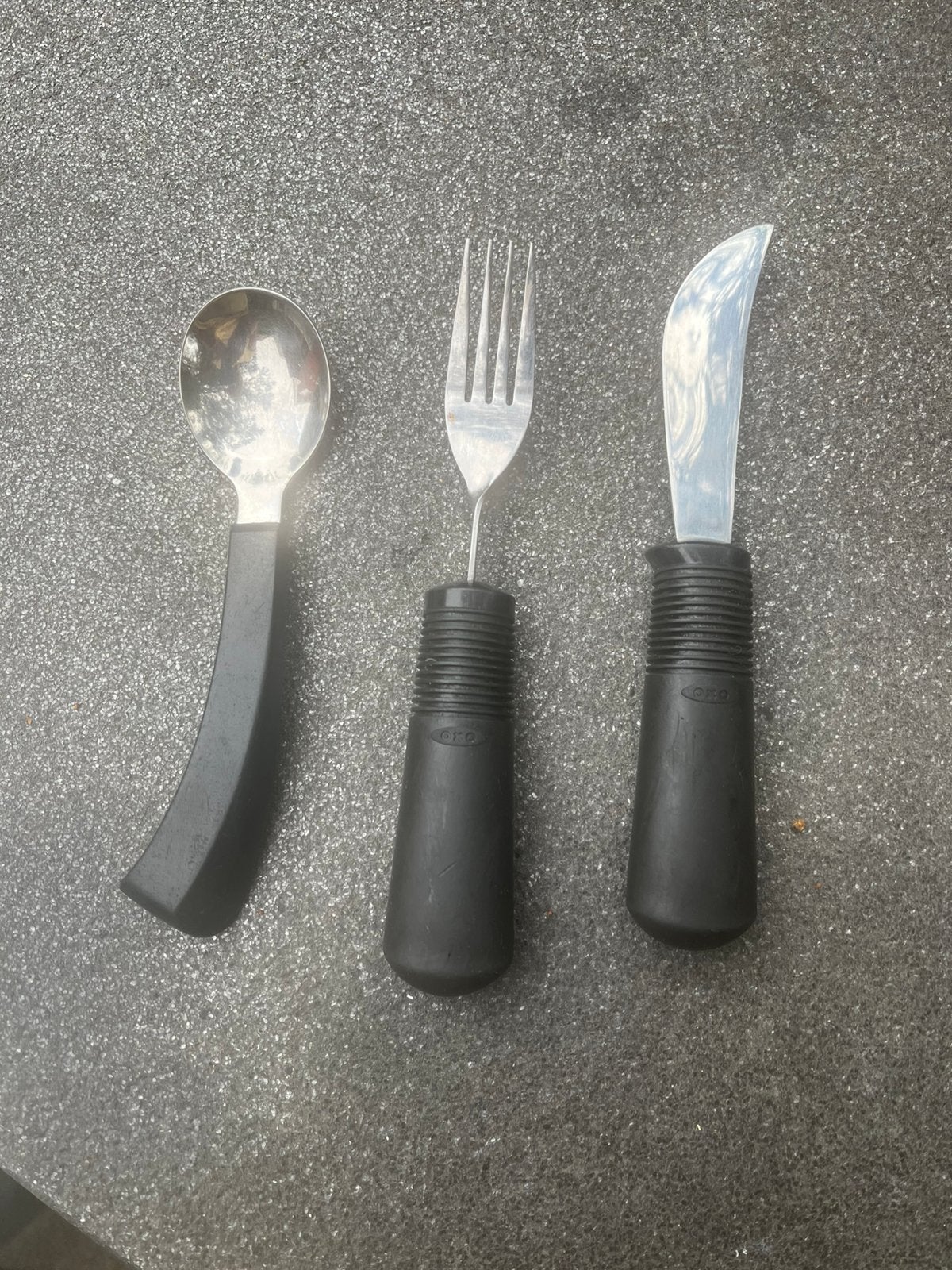Aangepaste bestekset, Ophalen of Verzenden, Zo goed als nieuw, Rvs of Chroom