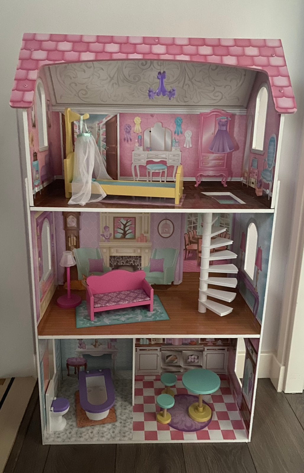 KidKraft Penelope Poppenhuis, Ophalen, Zo goed als nieuw, Poppenhuis