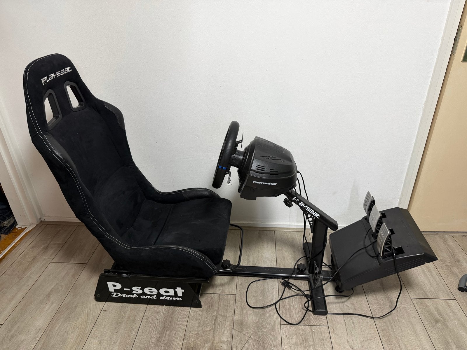 Playseat Evolution Alcantara met Thrustmaster T300 RS GT, Ophalen, Racestoel, PlayStation, Zo goed als nieuw
