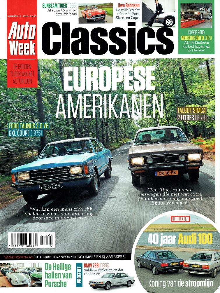 Autoweek Classics 2022 nr. 12 (o.a. Ford Taunus GXL Coupé), Verzenden, Gelezen, Algemeen