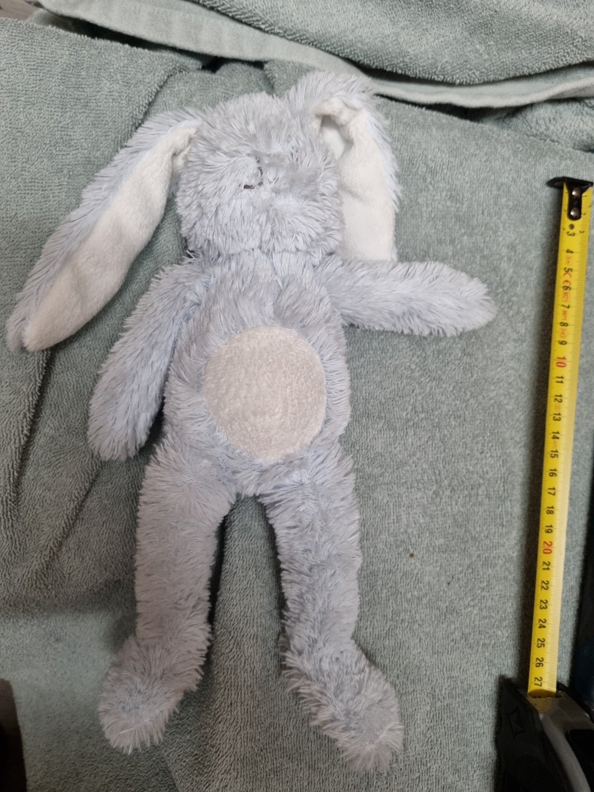 Blokker blauwe knuffel konijn nr 34, Kinderen en Baby's, Speelgoed | Knuffels en Pluche, Ophalen of Verzenden, Konijn