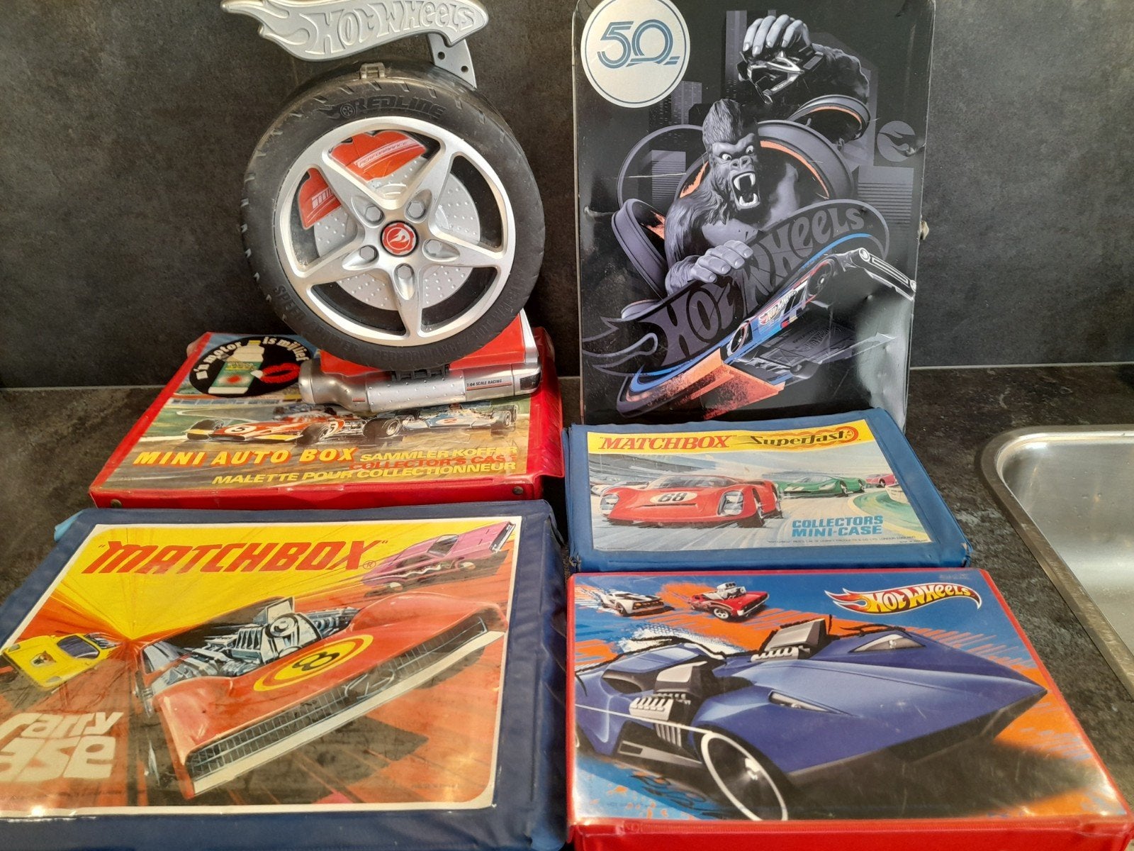6 x opberg koffer + auto's gebruikt, Hobby en Vrije tijd, Ophalen of Verzenden, Gebruikt, Auto, Overige merken