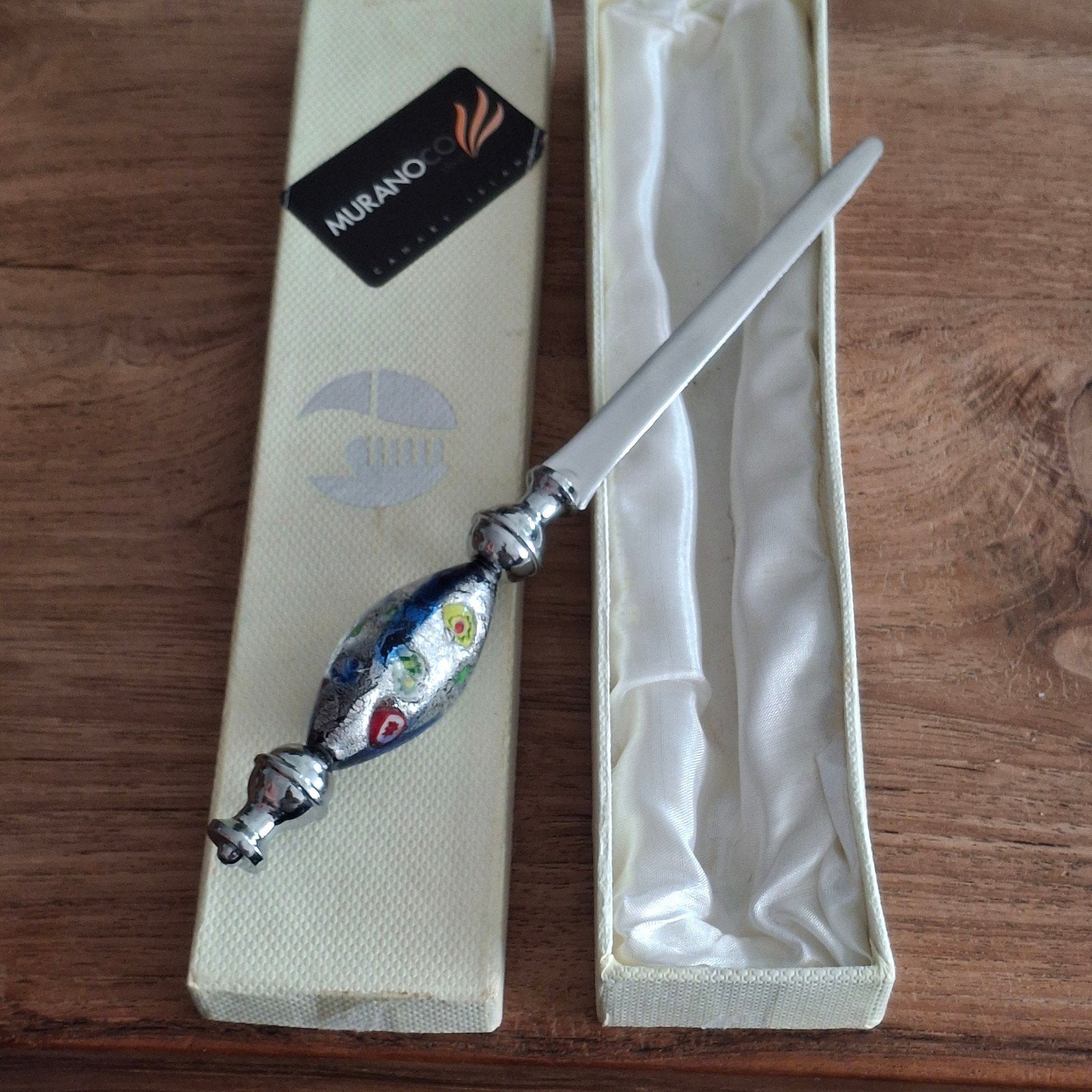 " moderne" brief opener van  MURANO GLAS  !! Verzamel glas!, Ophalen of Verzenden