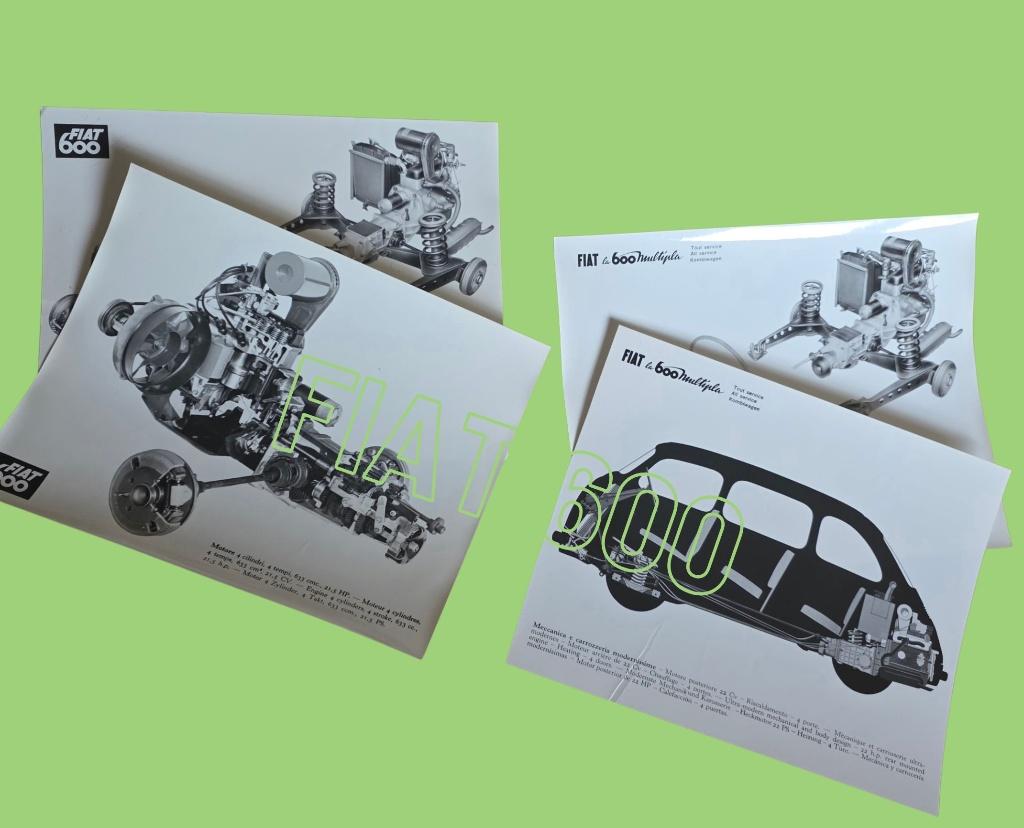 Fiat 600 - Technische documentatie, Ophalen of Verzenden