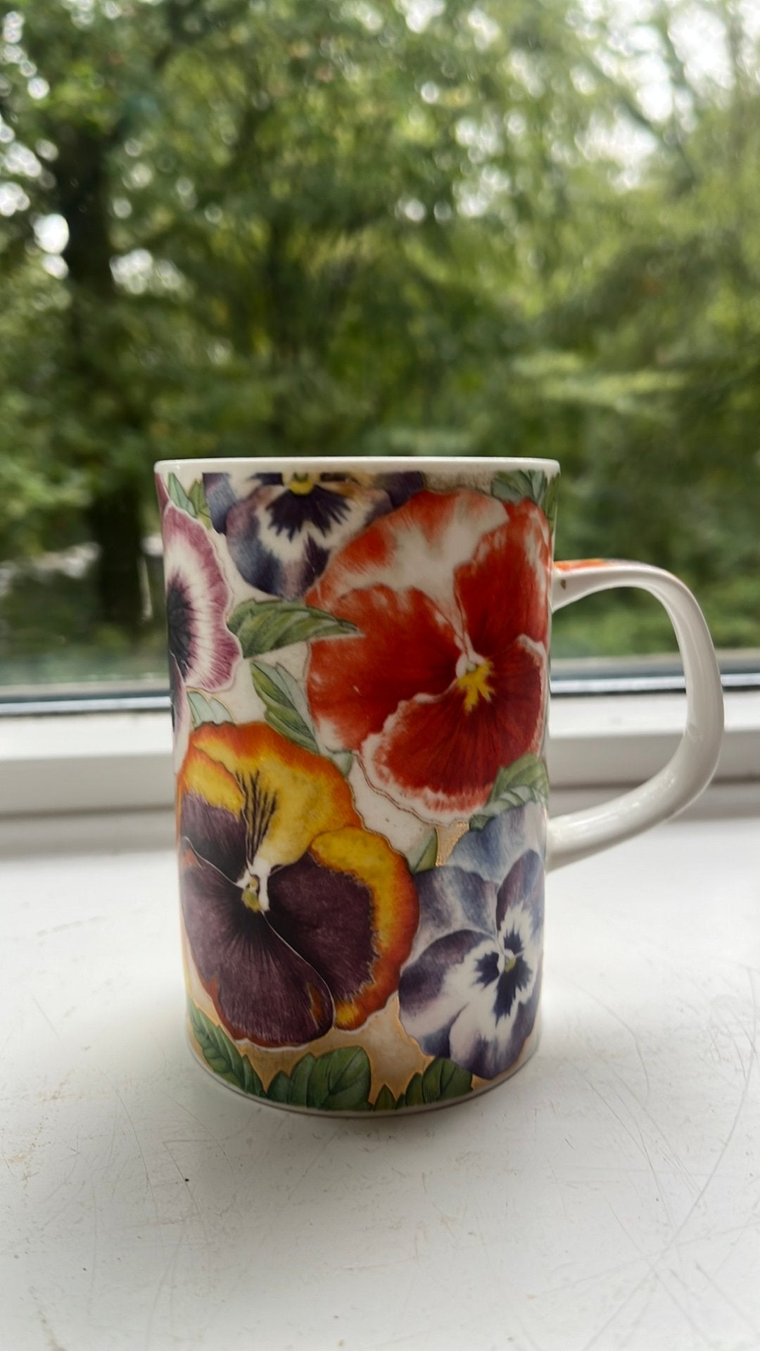 Hampton Dunoon mok - Jane Brookshaw - Fine Bone China, Ophalen of Verzenden, Steen/keramiek, Meerkleurig, Overige merken
