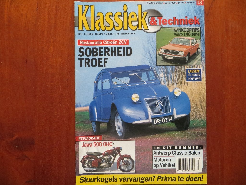 Klassiek & Techniek 13 Citroën 2CV AZLP 1958, Jawa 500 OHC, Ophalen of Verzenden, Zo goed als nieuw, Citroën