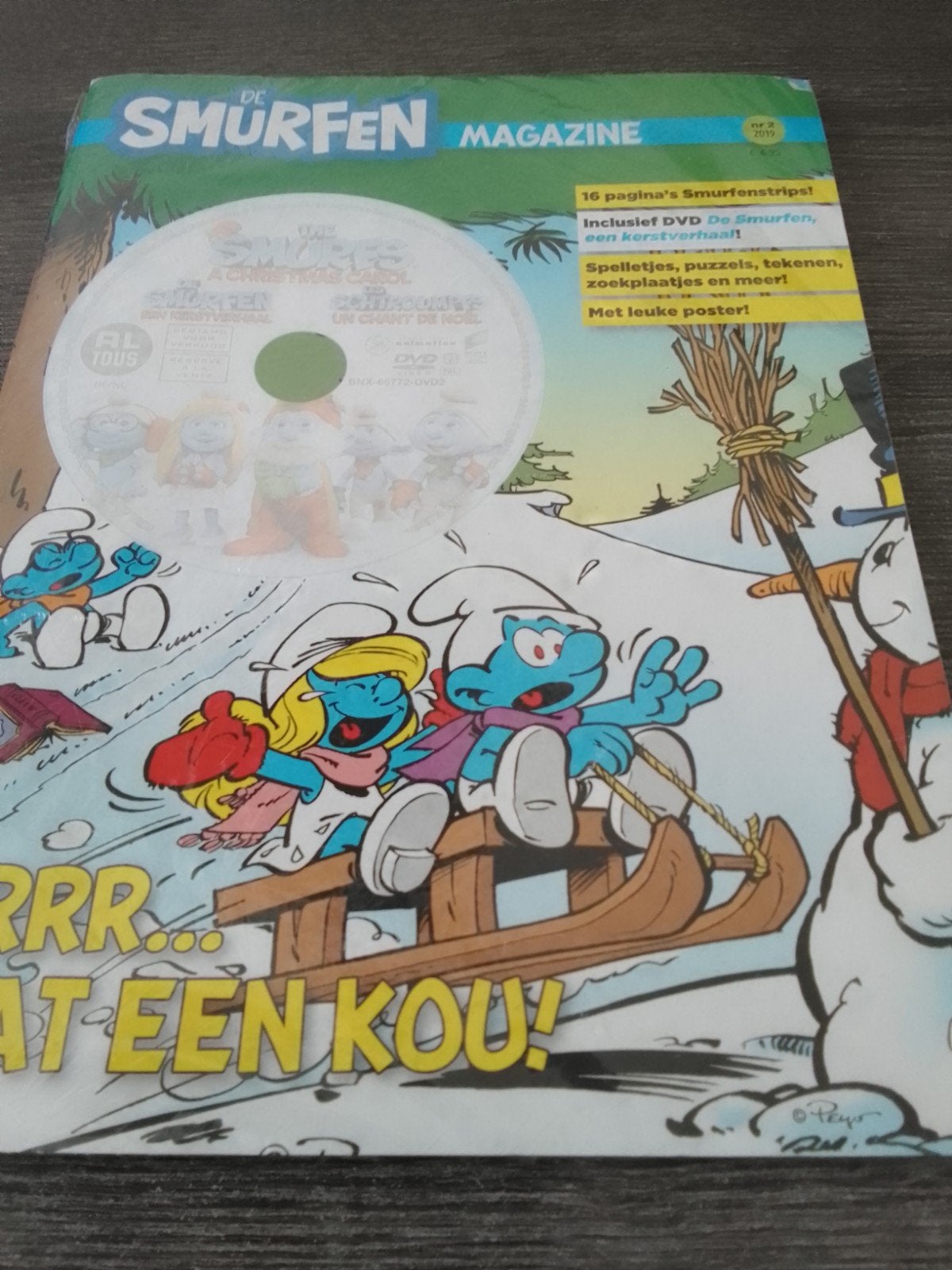 De Smurfen Magazine met DVD - Een Kerstverhaal, Boeken, Stripboeken, Eén stripboek, Ophalen, Gelezen, Peyo