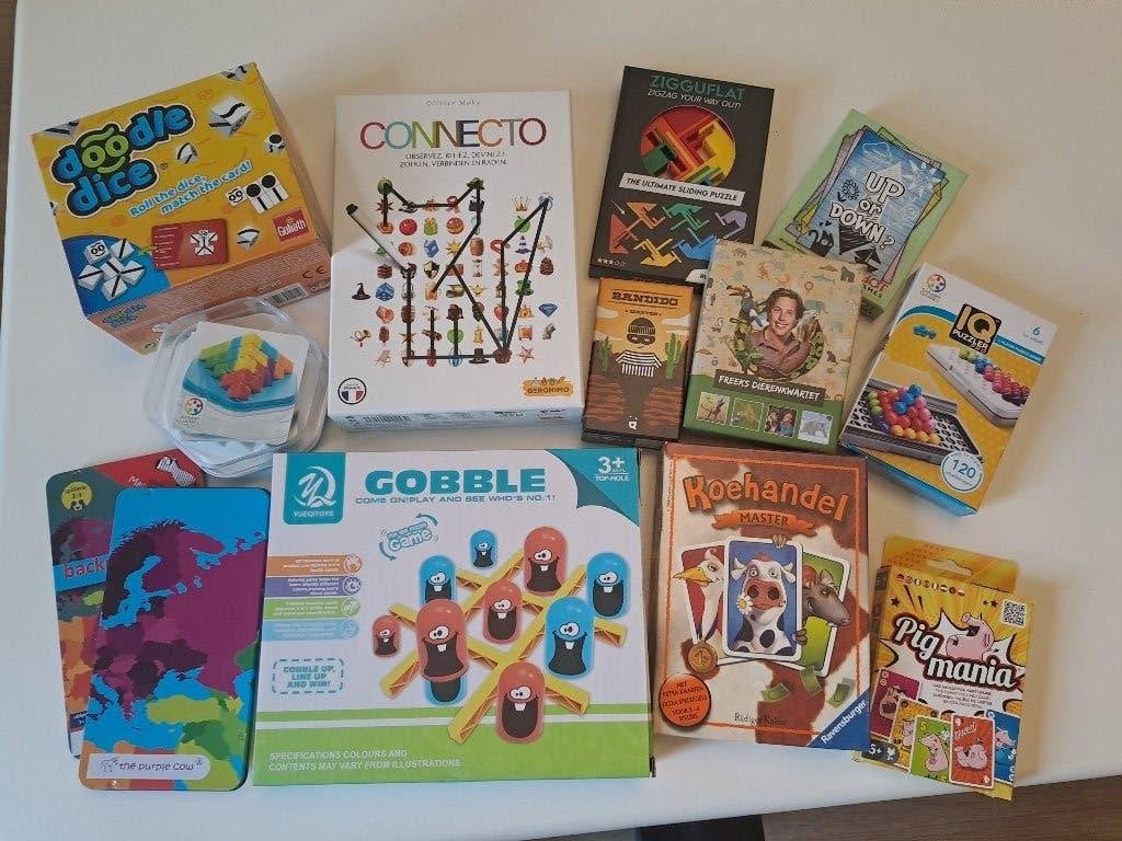 11 verschillende spellen, Een of twee spelers, Ophalen of Verzenden, Gebruikt, Diverse