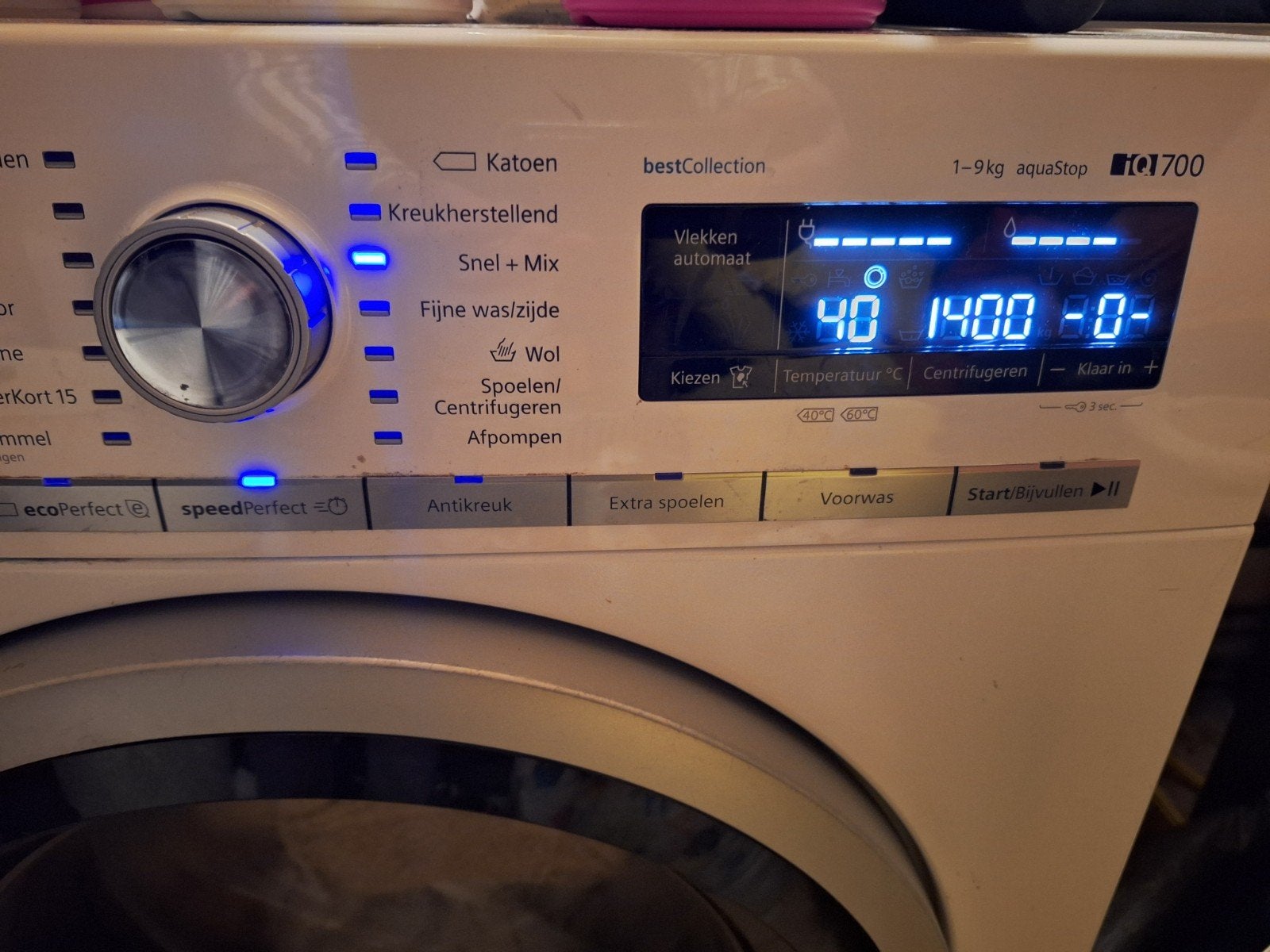 Siemens iq700 9kg 1600toeren wasmachine nette staat, Ophalen of Verzenden, 1600 toeren of meer, 85 tot 90 cm
