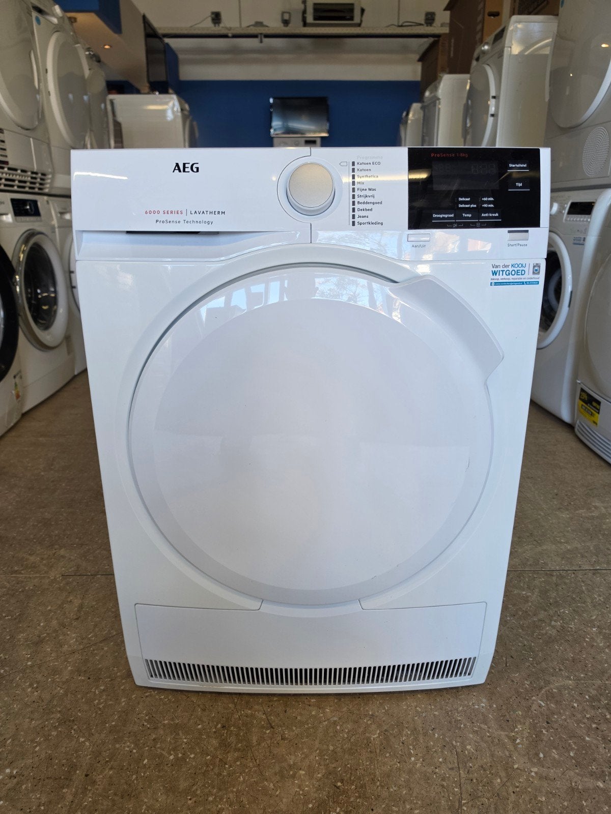 AEG 6000 Series condensdroger | Garantie & Gratis thuis 🚚✅️, AEG, Jirnsum, Anti-kreukfase, 8 tot 10 kg