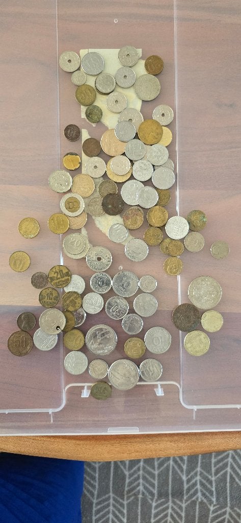 92 World Coins - incl. Brazil (1938), Scandinavia & Europe, Ophalen of Verzenden, Zuid-Amerika, Setje