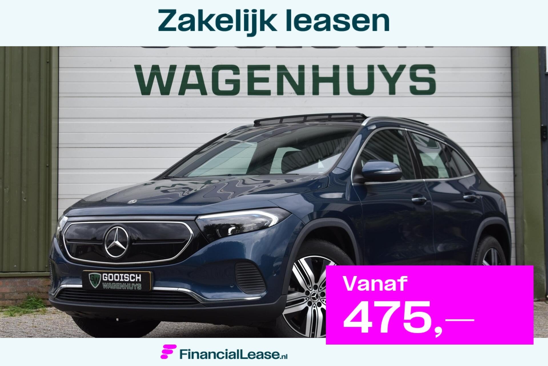 Mercedes EQA 250 Luxury Line 71 kWh | Stoelverwarming | Pano, 1940 kg, 750 kg, Met garantie (alle), Blauw