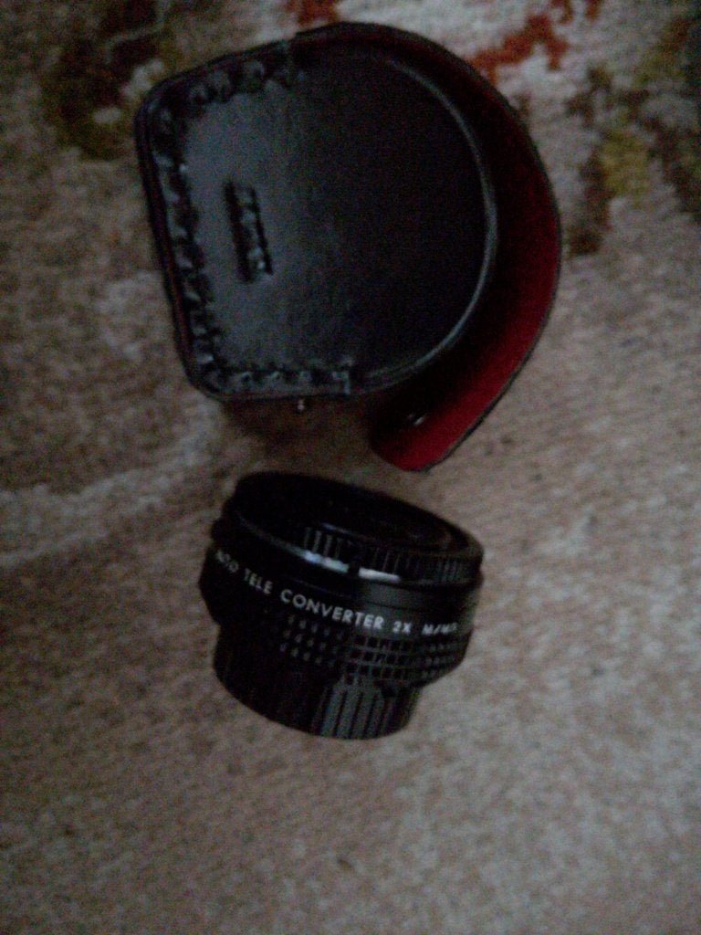 LENS JAPAN Auto Telelens Converter Panagor M/MD + hoes, Verzenden, Zo goed als nieuw, Telelens