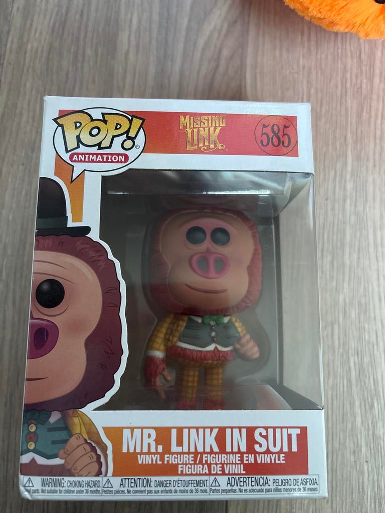 Funko Pop! Animation: Missing Link - Mr. Link in Suit #585, Ophalen of Verzenden, Nieuw